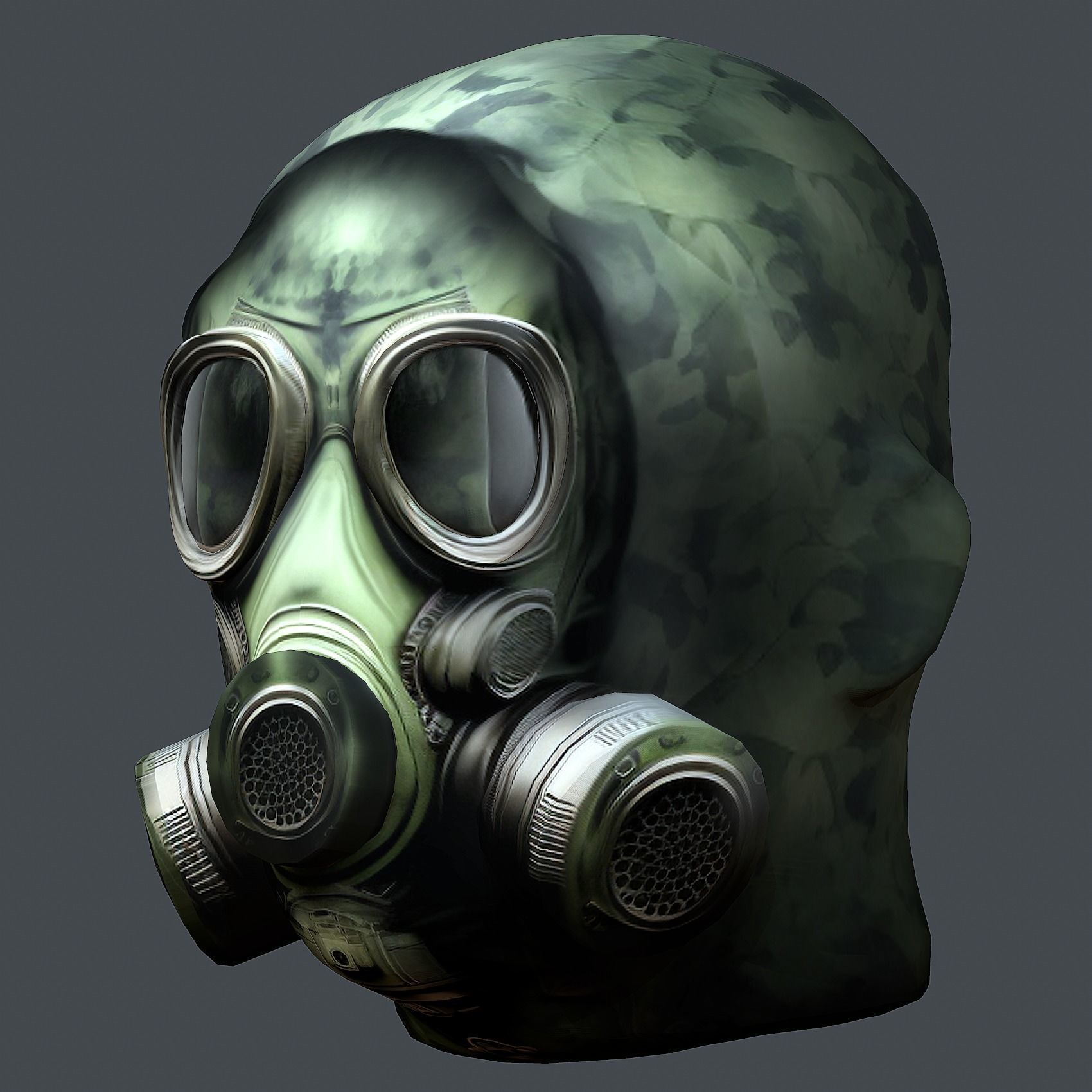 Helmet 3d model military combat Military Low-poly Low-poly 3D model_3