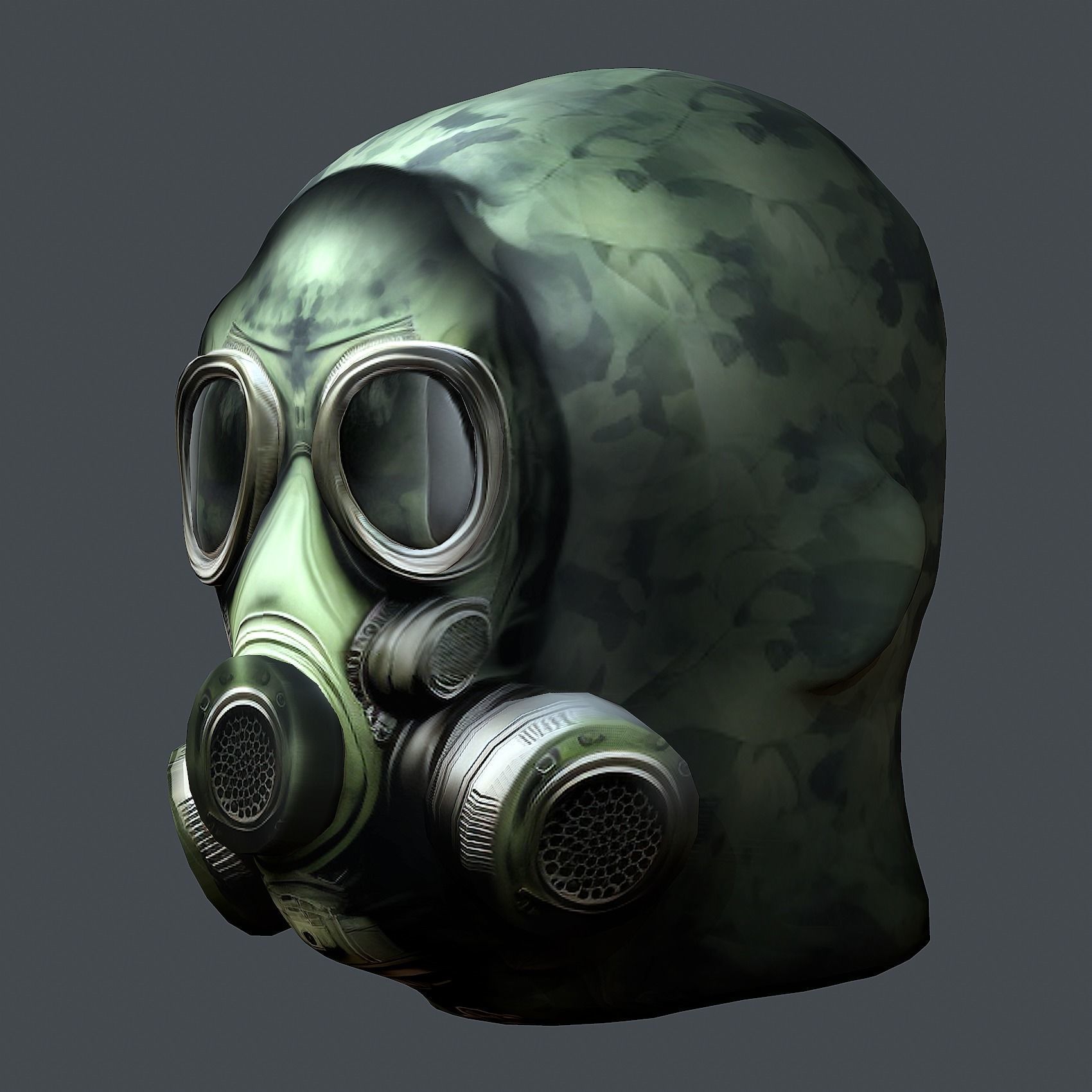 Helmet 3d model military combat Military Low-poly Low-poly 3D model_7