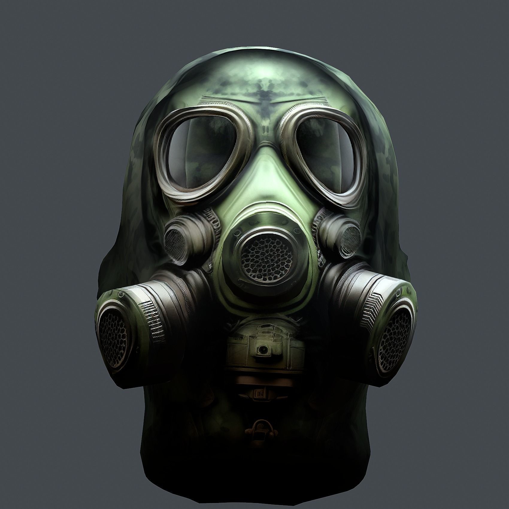 Helmet 3d model military combat Military Low-poly Low-poly 3D model_5