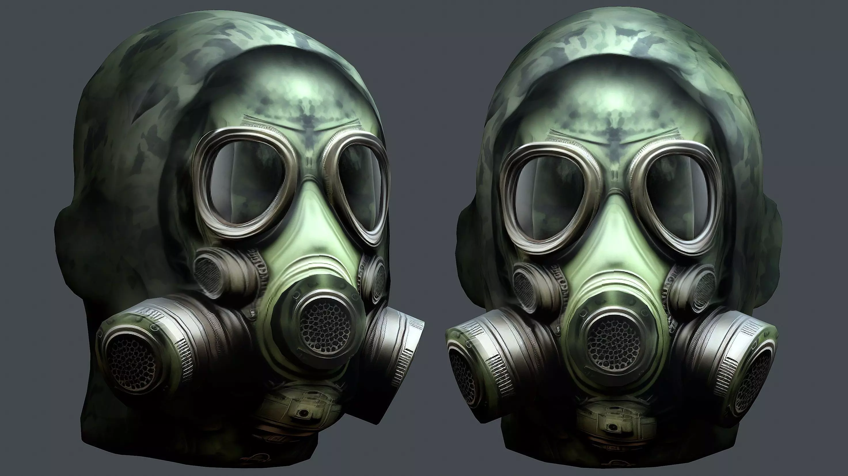 Helmet 3d model military combat Military Low-poly Low-poly 3D model_0