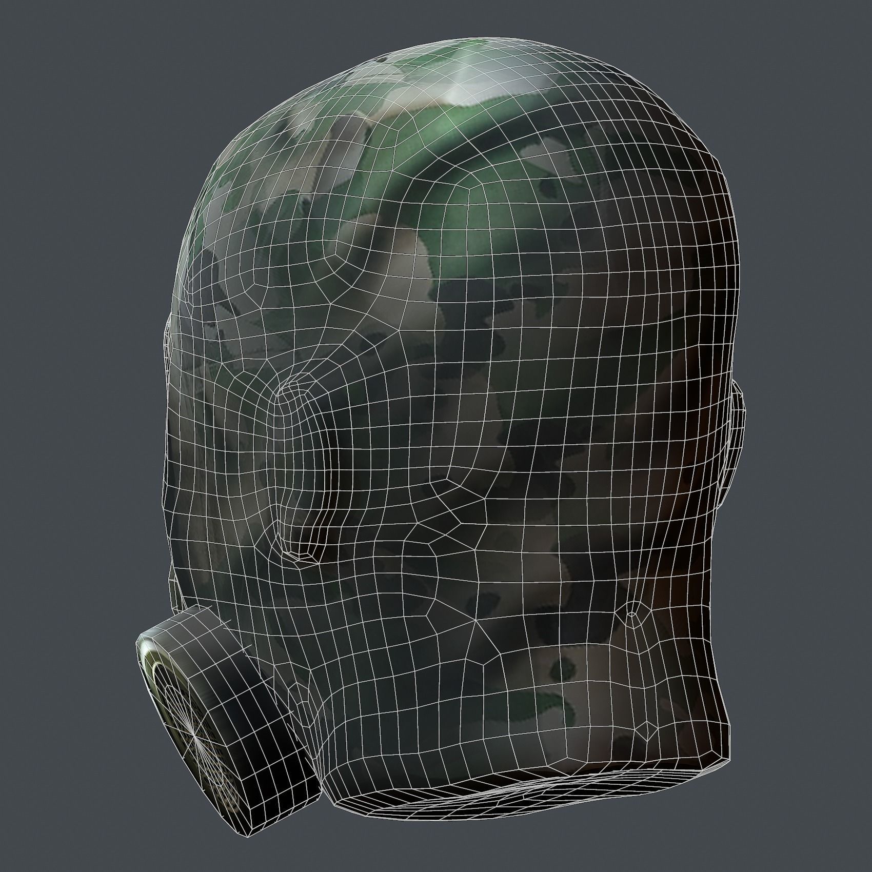 Helmet 3d model military combat Military Low-poly Low-poly 3D model_8