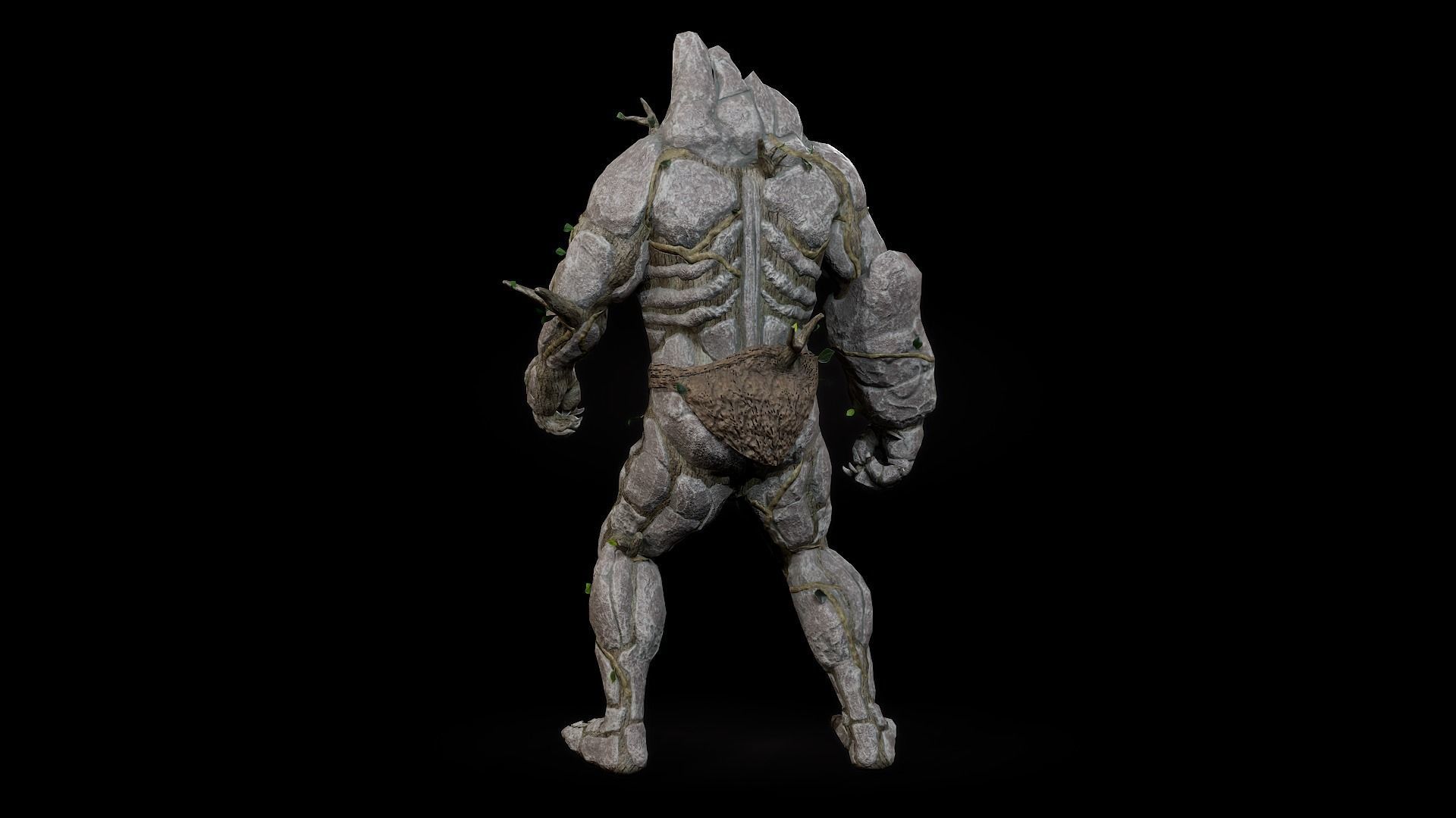 Forest Monster Low-poly 3D model_8