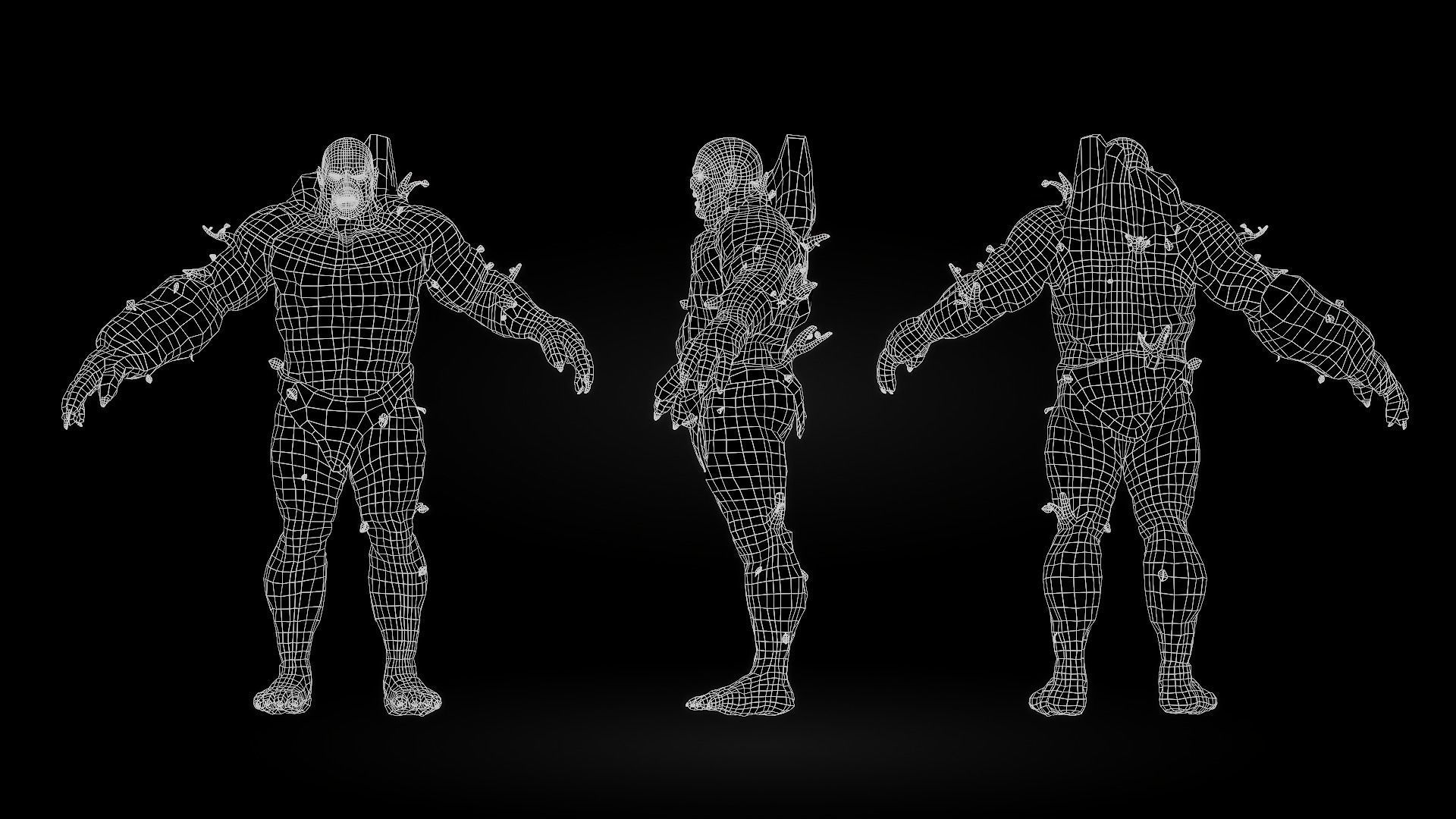 Forest Monster Low-poly 3D model_6