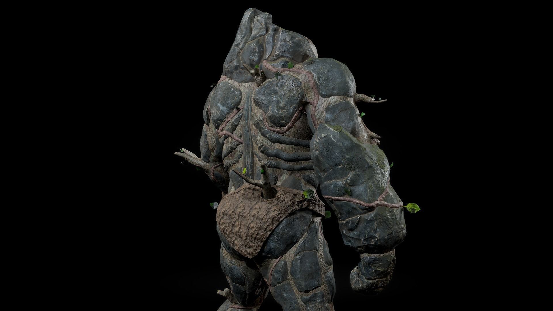 Forest Monster Low-poly 3D model_18