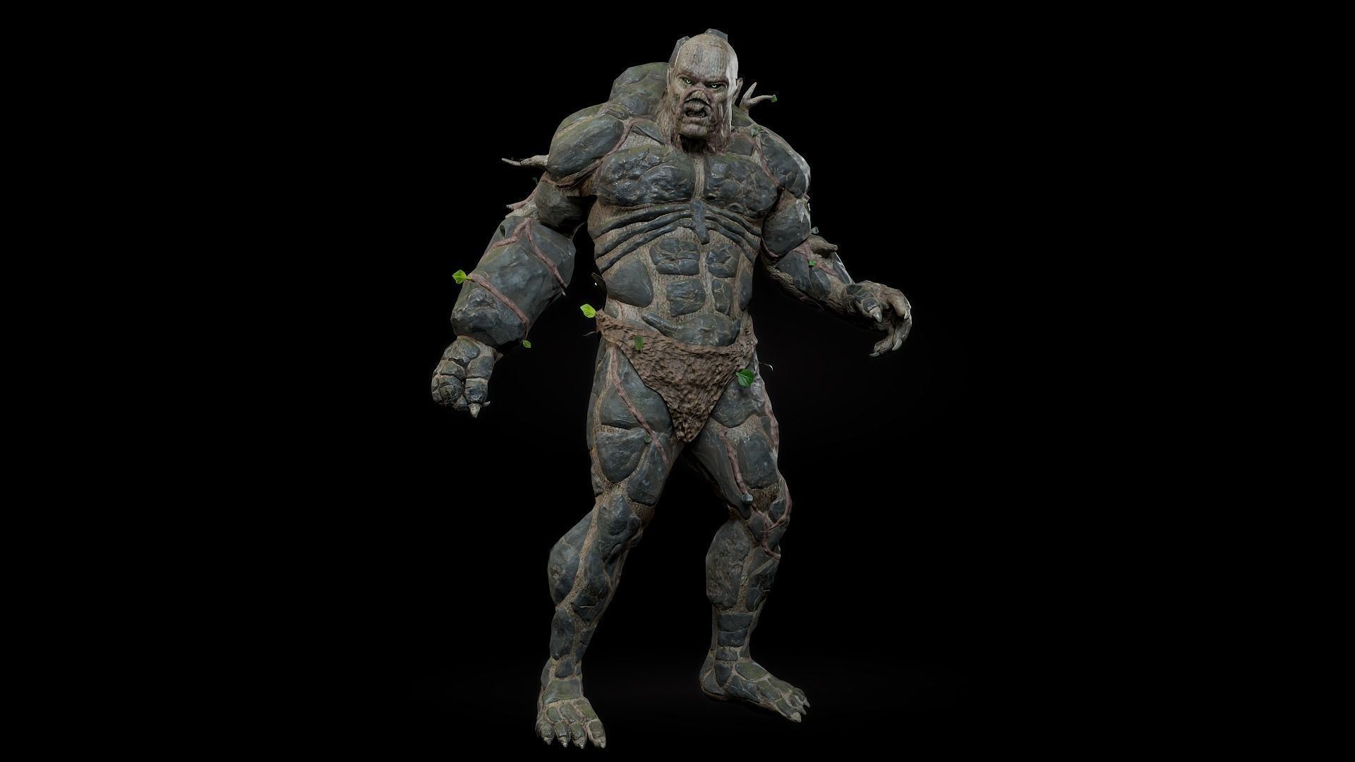 Forest Monster Low-poly 3D model_19