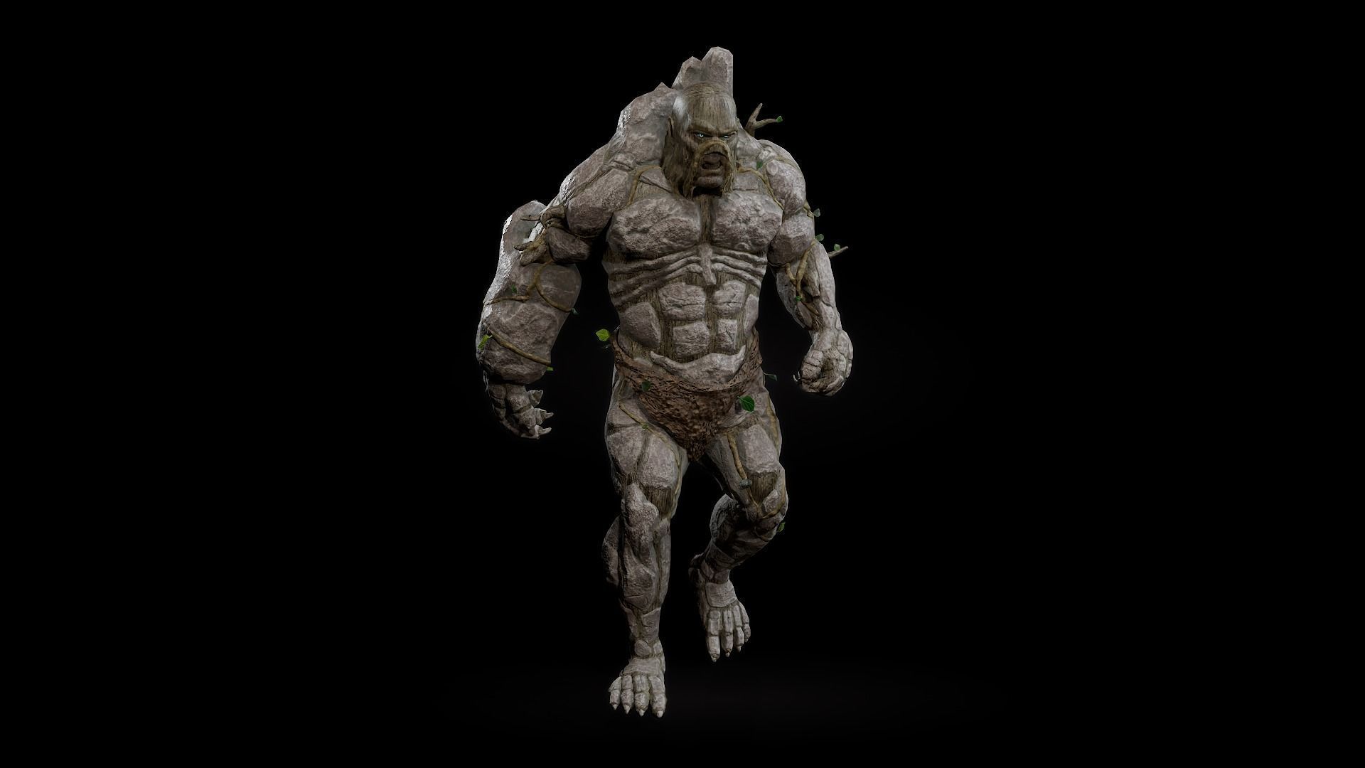 Forest Monster Low-poly 3D model_13