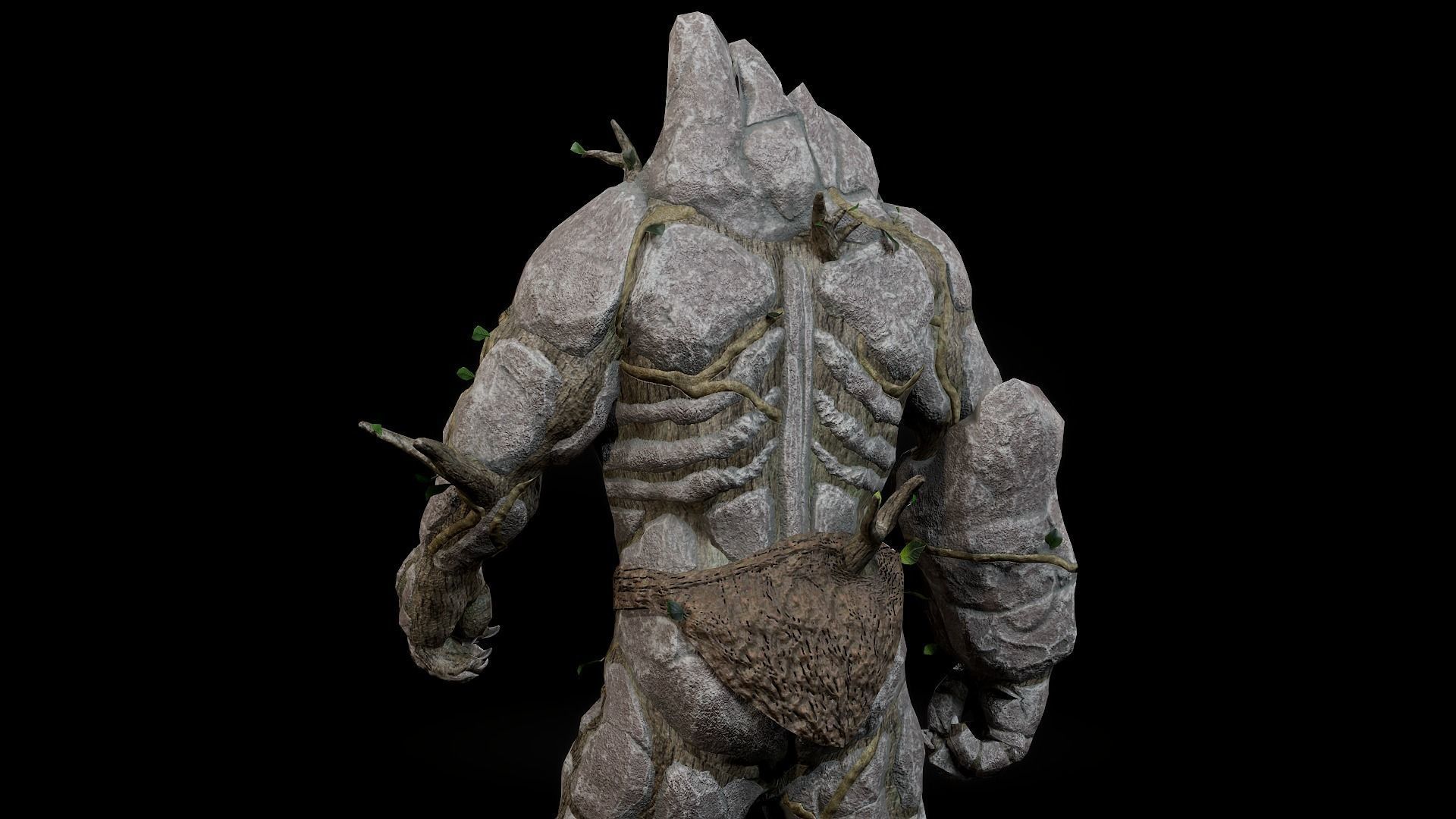 Forest Monster Low-poly 3D model_17