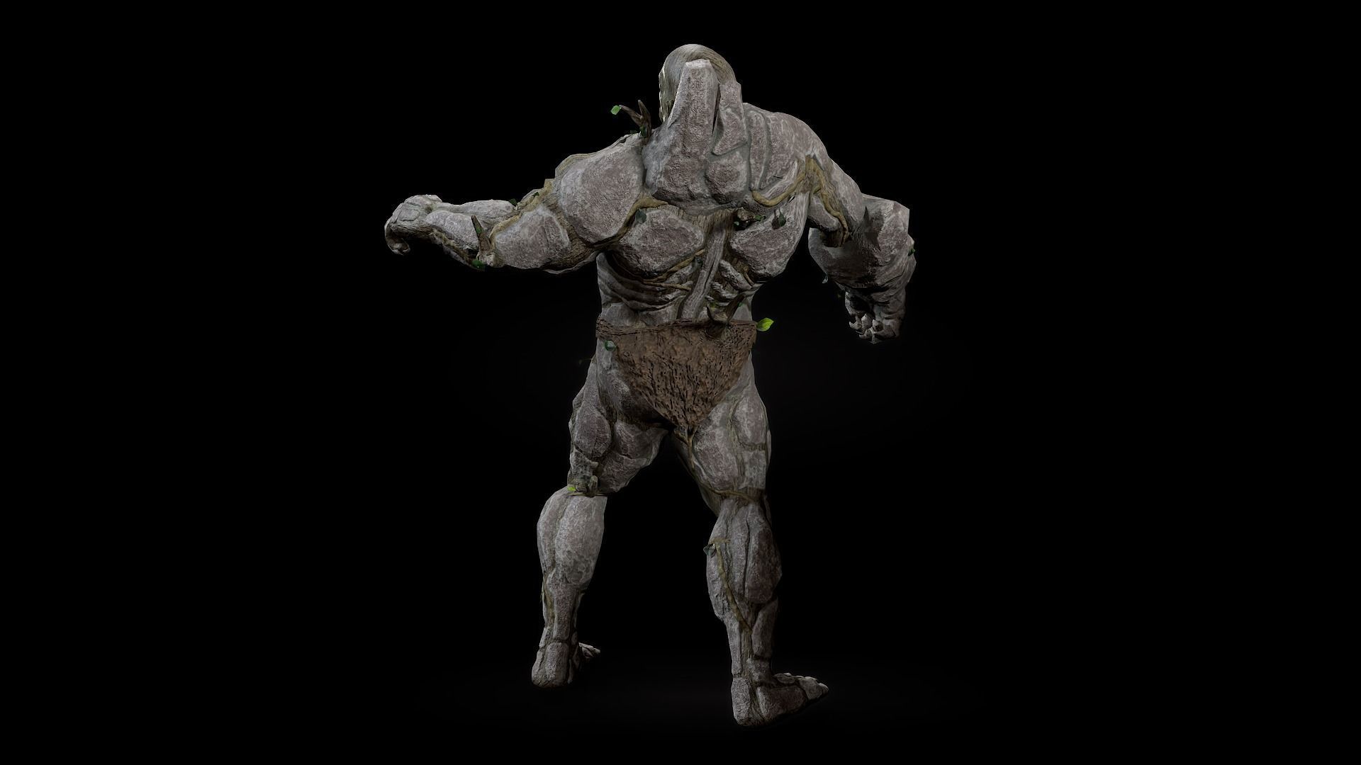 Forest Monster Low-poly 3D model_16