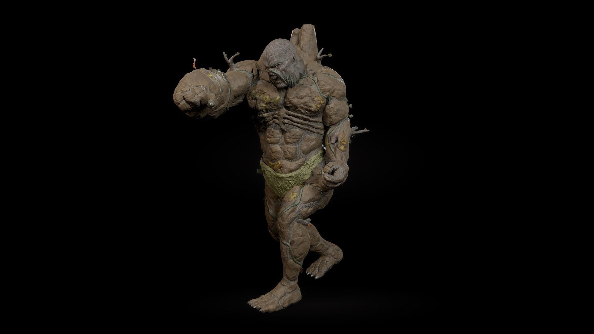 Forest Monster Low-poly 3D model_25