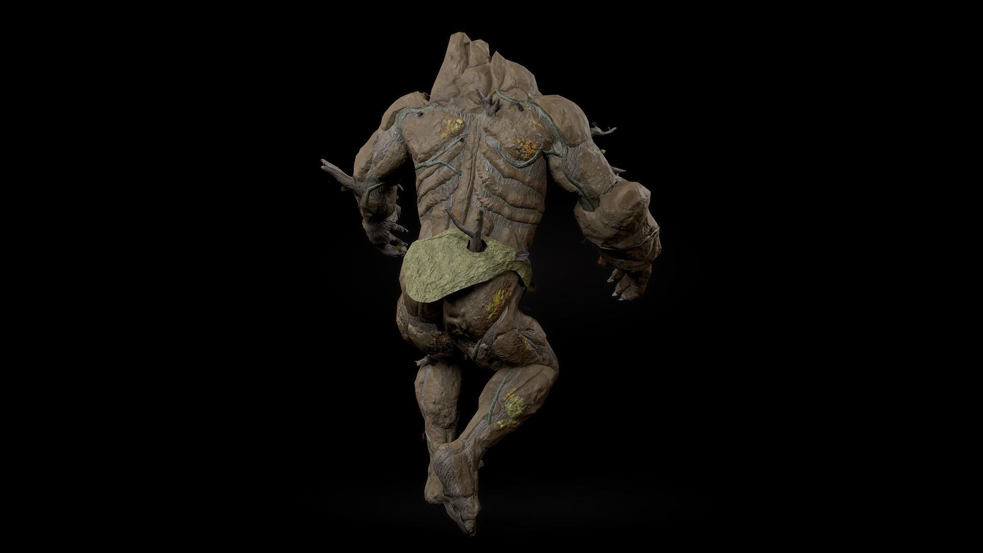 Forest Monster Low-poly 3D model_23