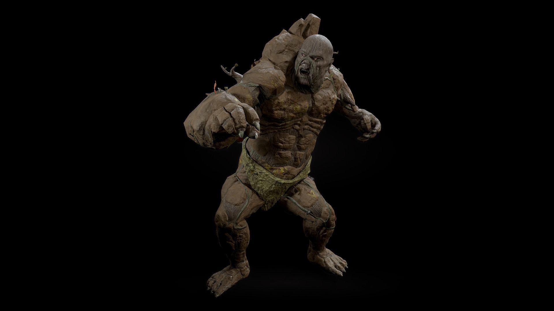 Forest Monster Low-poly 3D model_24