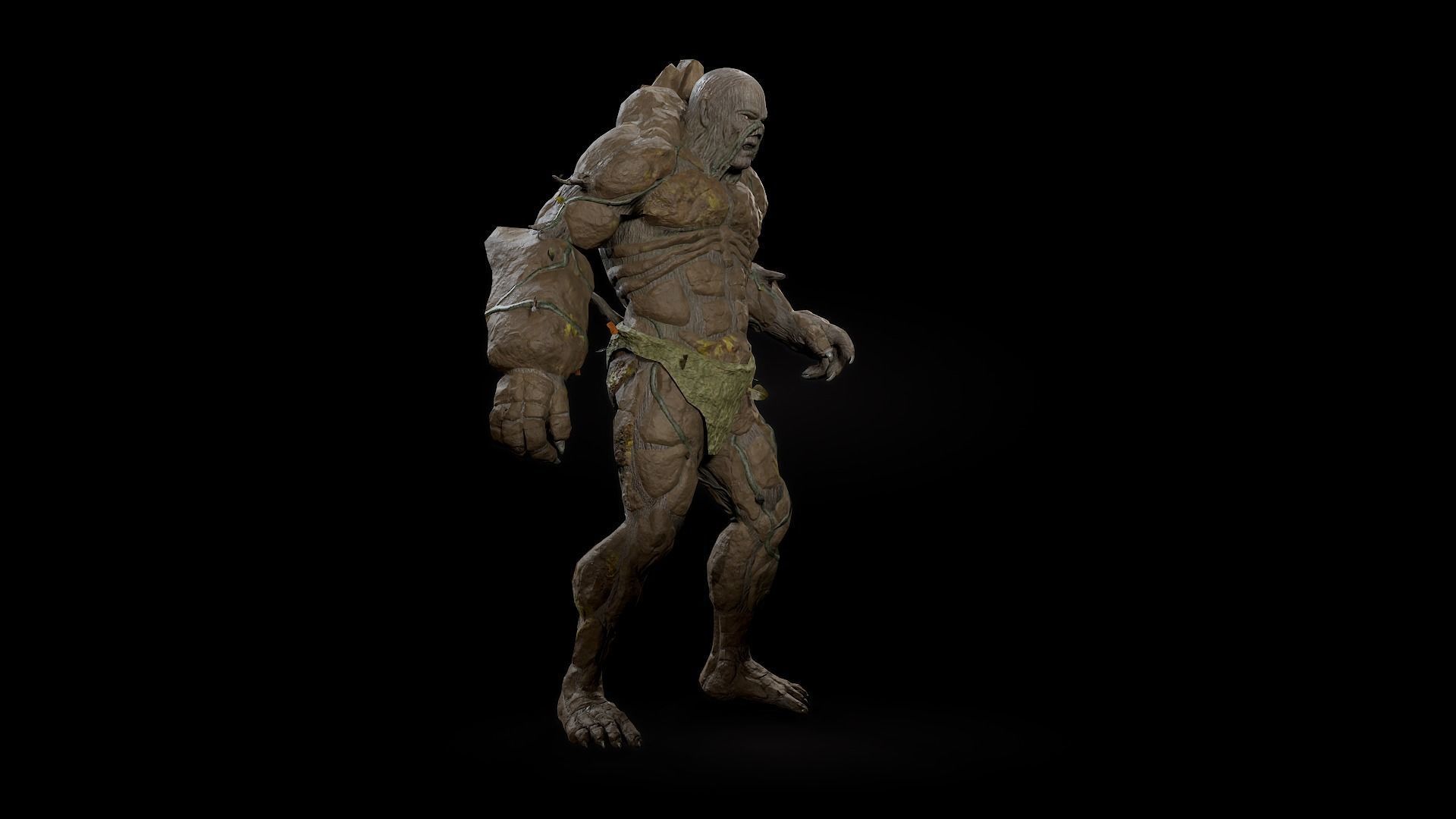 Forest Monster Low-poly 3D model_22