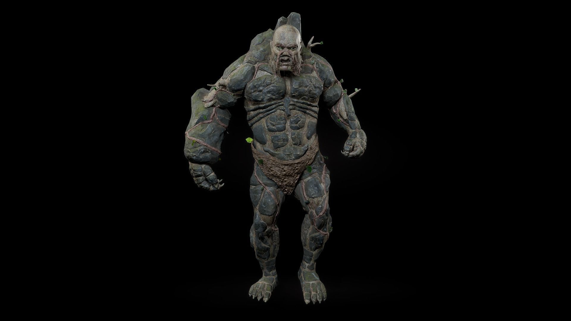 Forest Monster Low-poly 3D model_9