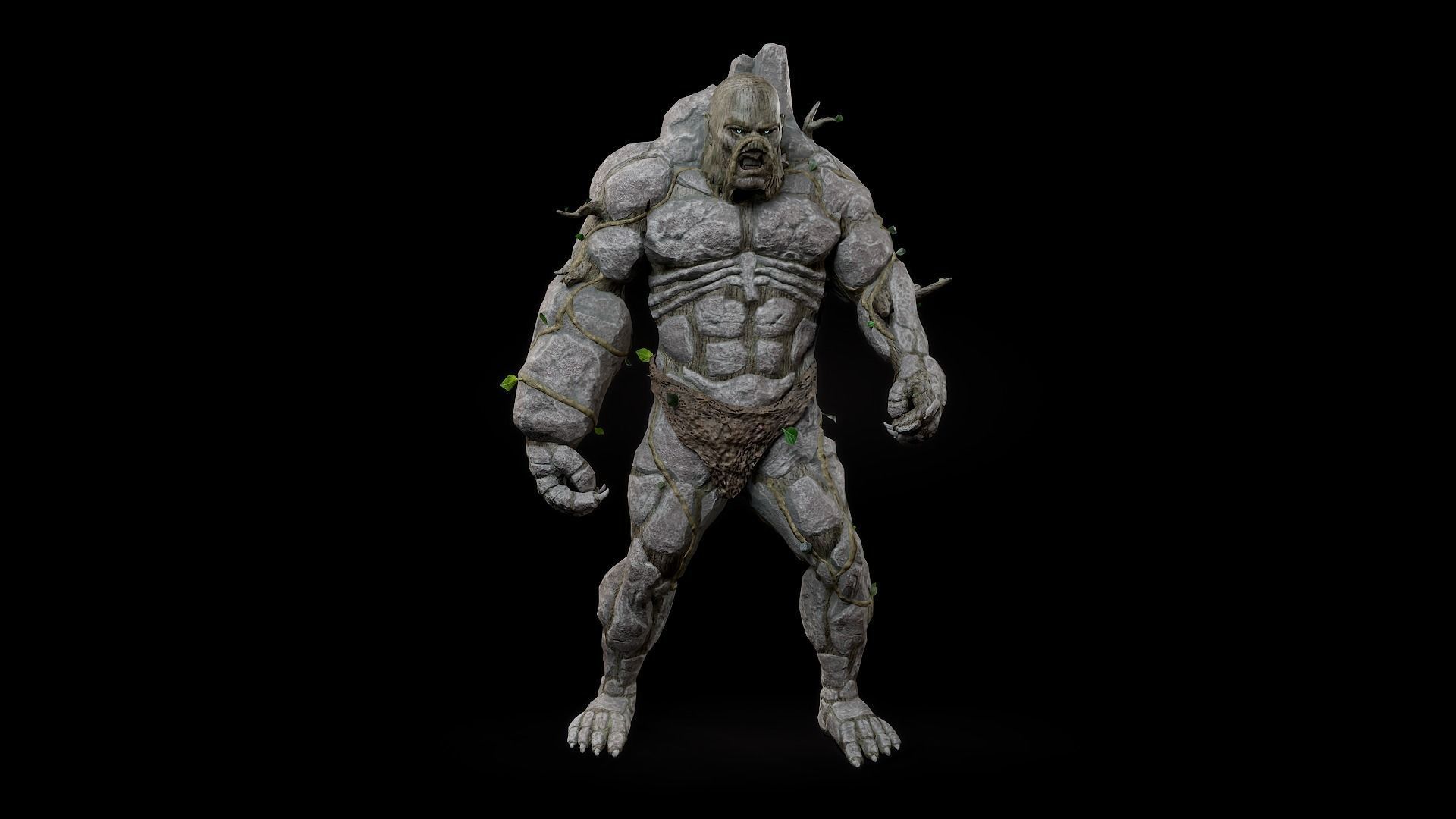 Forest Monster Low-poly 3D model_11