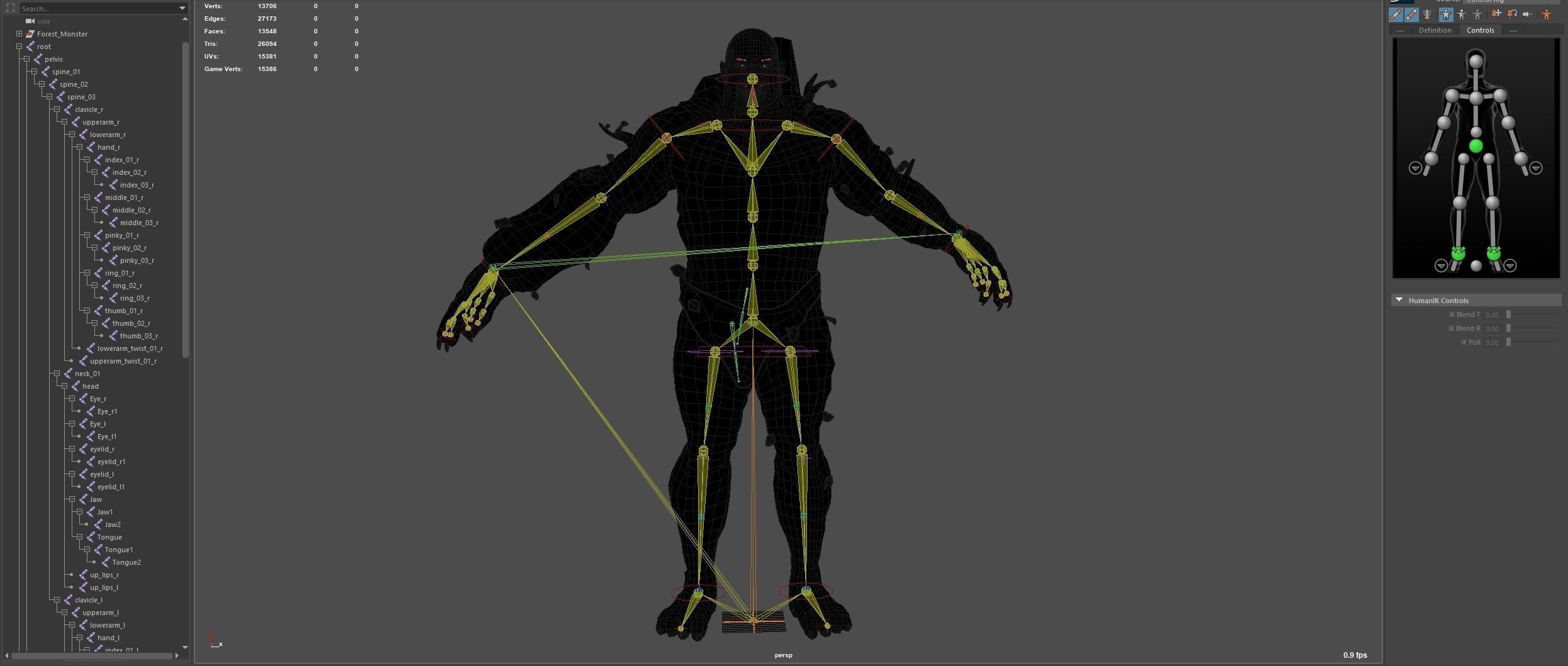 Forest Monster Low-poly 3D model_26