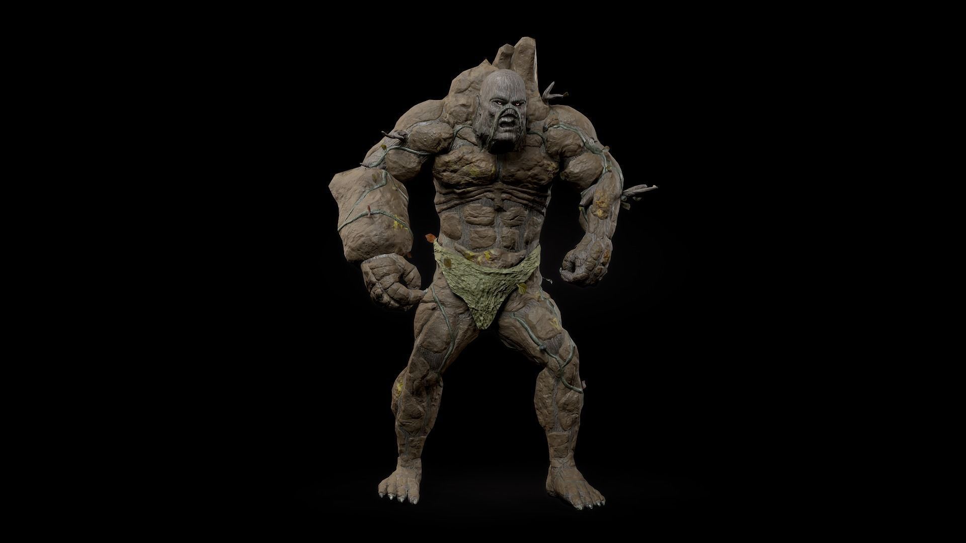 Forest Monster Low-poly 3D model_10