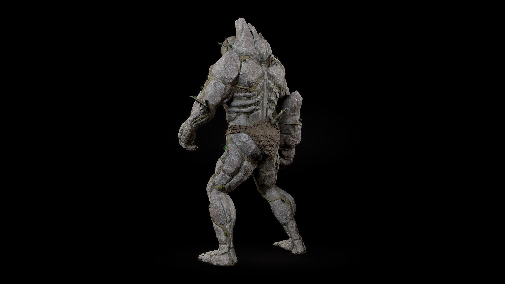 Forest Monster Low-poly 3D model_12