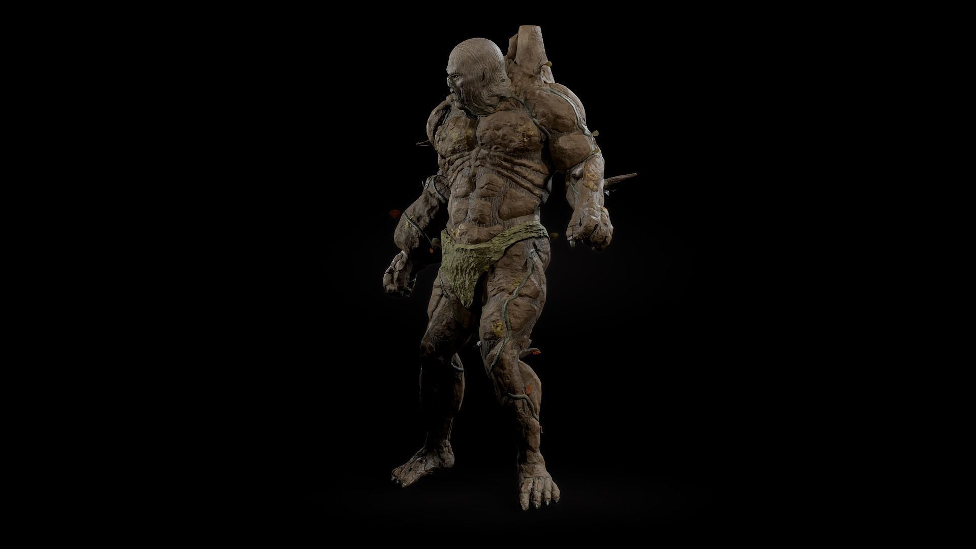 Forest Monster Low-poly 3D model_21