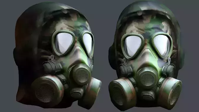 Helmet 3d model military combat Military Low-poly 