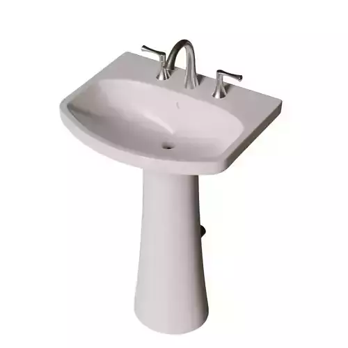 Ceramic Bathroom Pedestal Sink