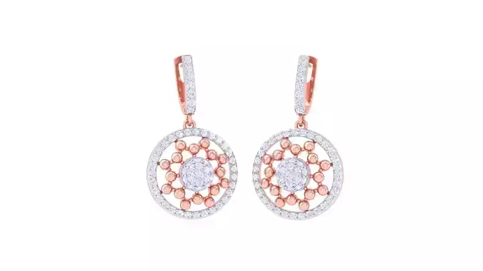 Women Drop Earrings 3dm stl 3mf obj glb gltf render details