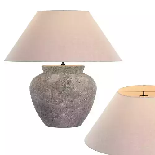 TERRA-COTTA ETRUSCAN URN TABLE LAMP