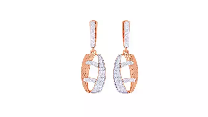Women Drop Earrings 3dm stl 3mf obj glb gltf render details