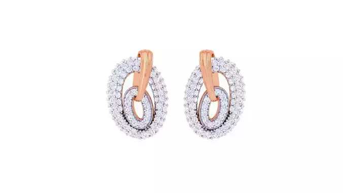 Women Studs Earrings 3dm stl 3mf obj glb gltf render details