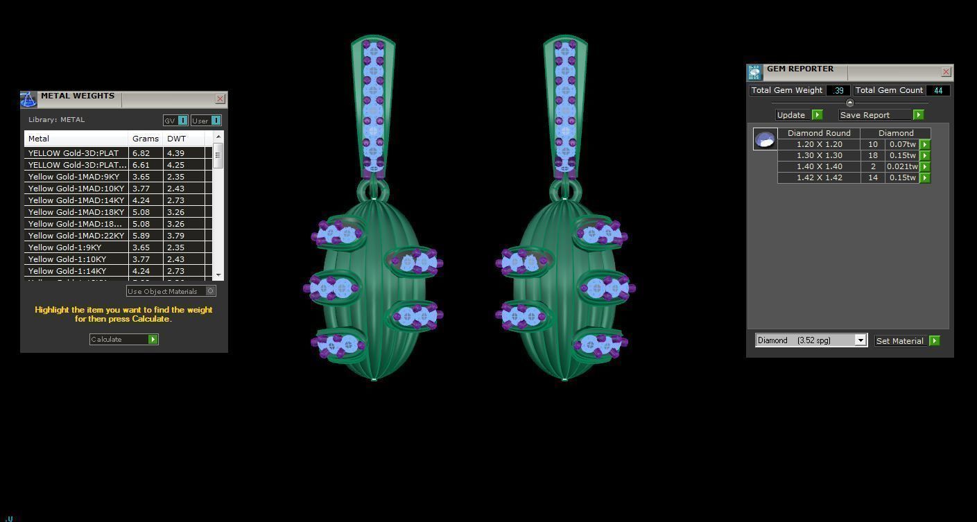 Coconut Shell Women Drop Earrings 3dm stl 3mf obj glb gltf 3D print model_3