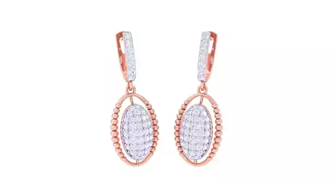 Women Drop Earrings 3dm stl 3mf obj glb gltf render details