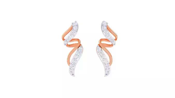 Women Studs Earrings 3dm stl 3mf obj glb gltf render details