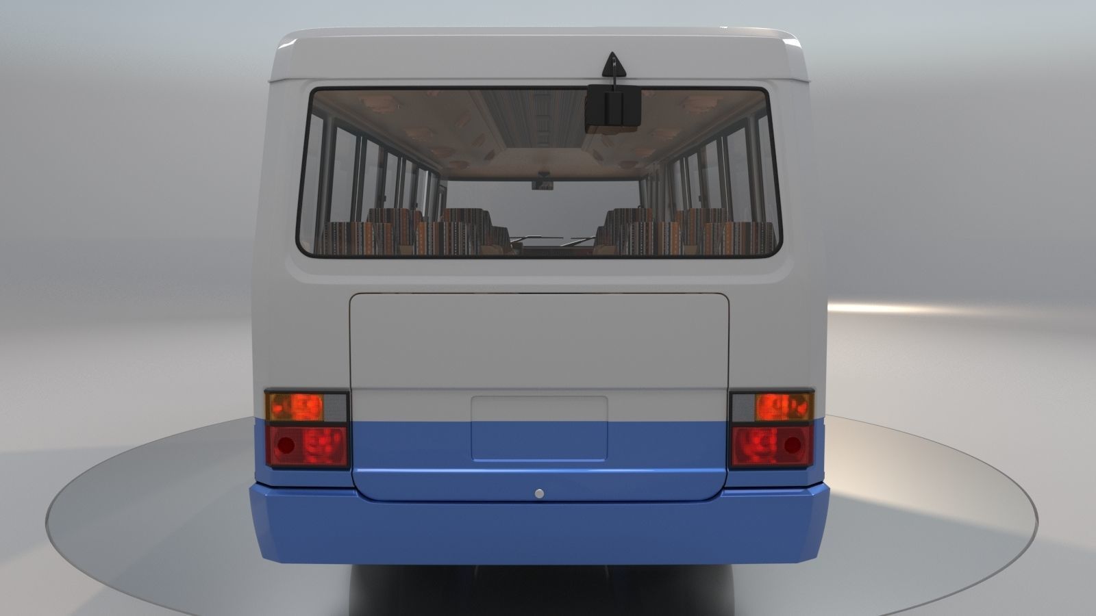 Toyota Coaster HZ830L 1982 to 1991 High poly 3D model_4