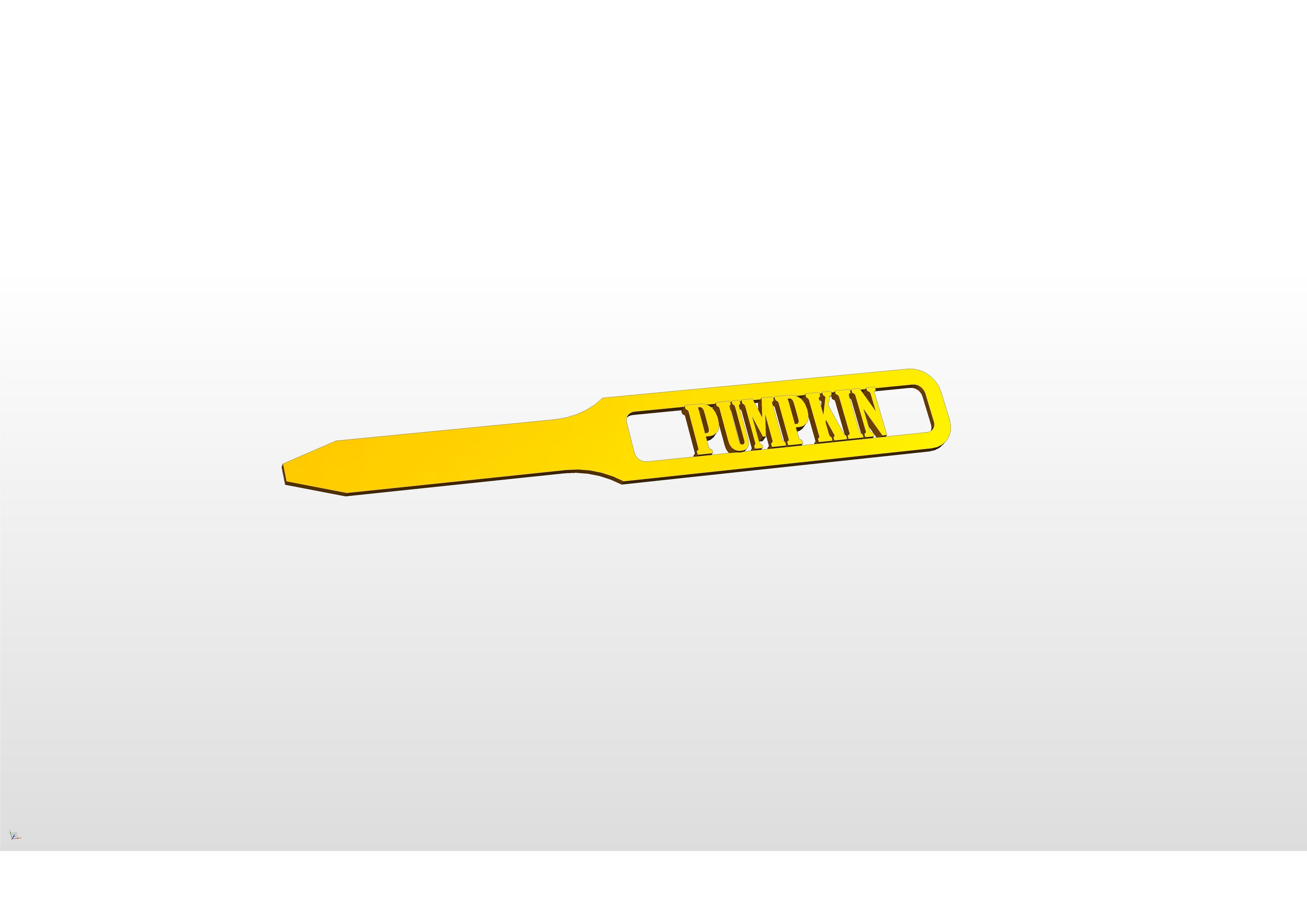 3D Garden Marker for Pumpkin Beds 3D print model_5