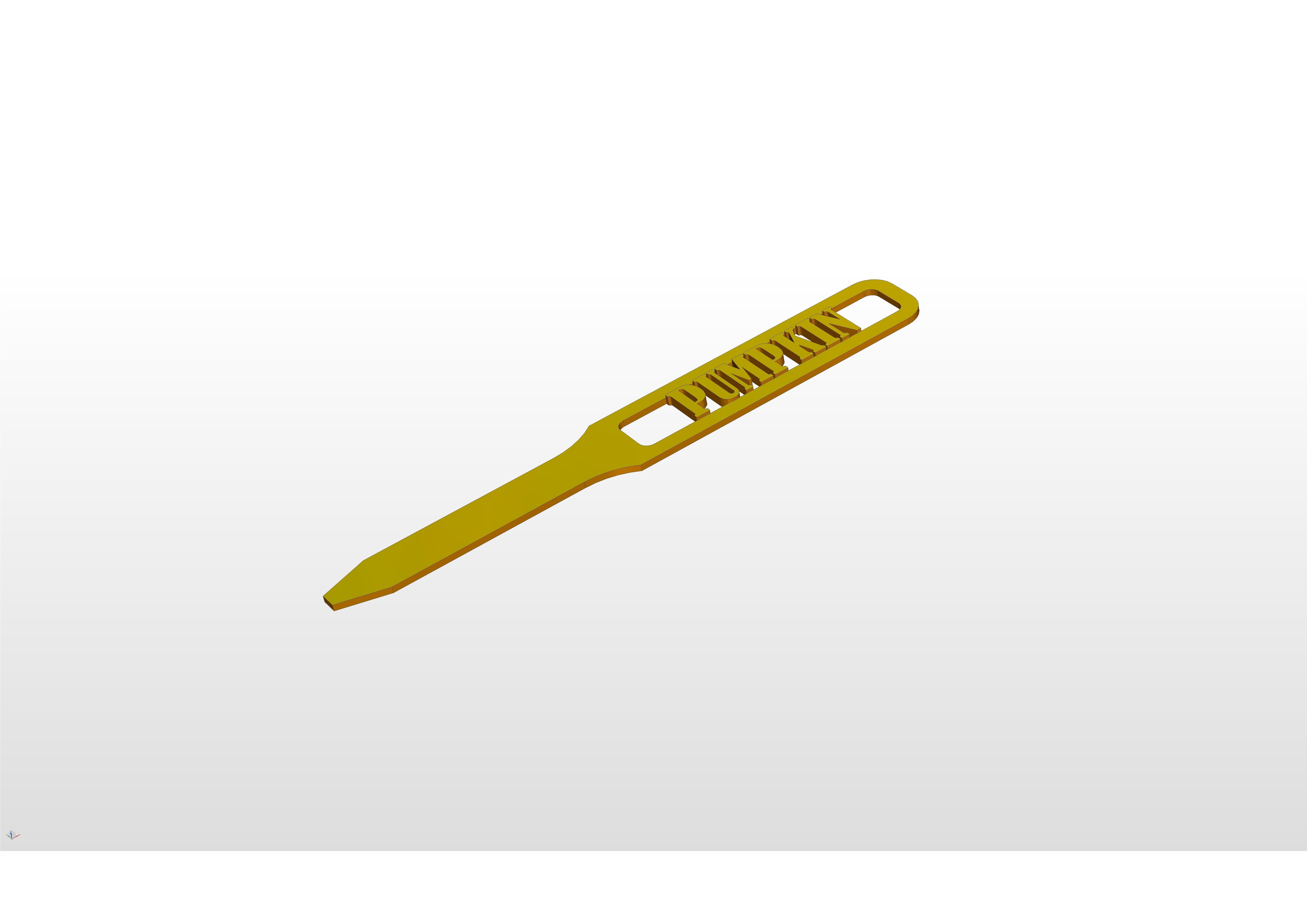 3D Garden Marker for Pumpkin Beds 3D print model_1