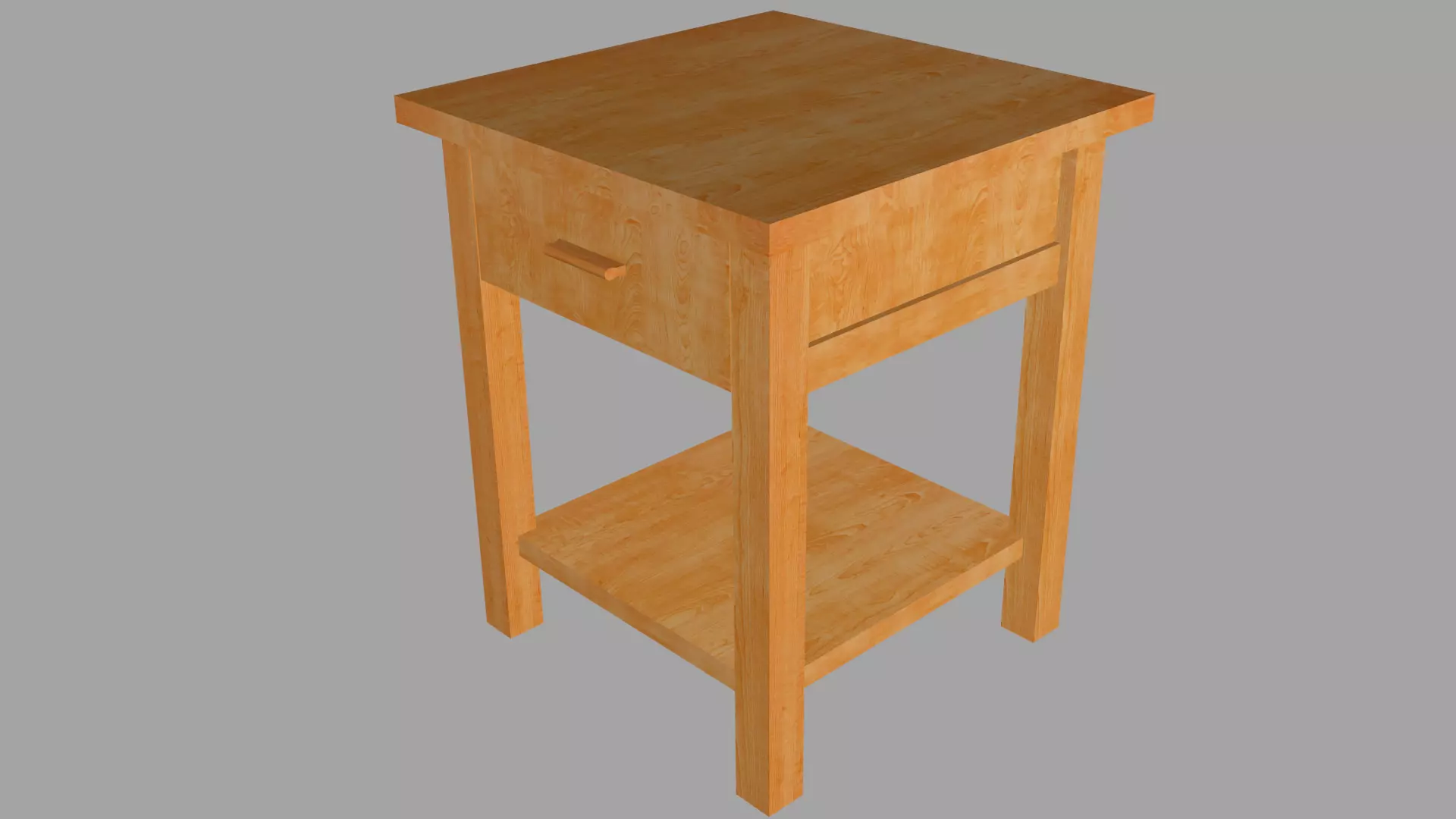 Bedside table Free low-poly 3D model
