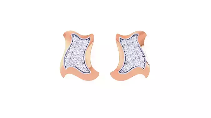 Women Studs Earrings 3dm stl 3mf obj glb gltf render details 3D print model