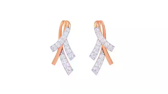 Women Studs Earrings 3dm stl 3mf obj glb gltf render details 3D print model