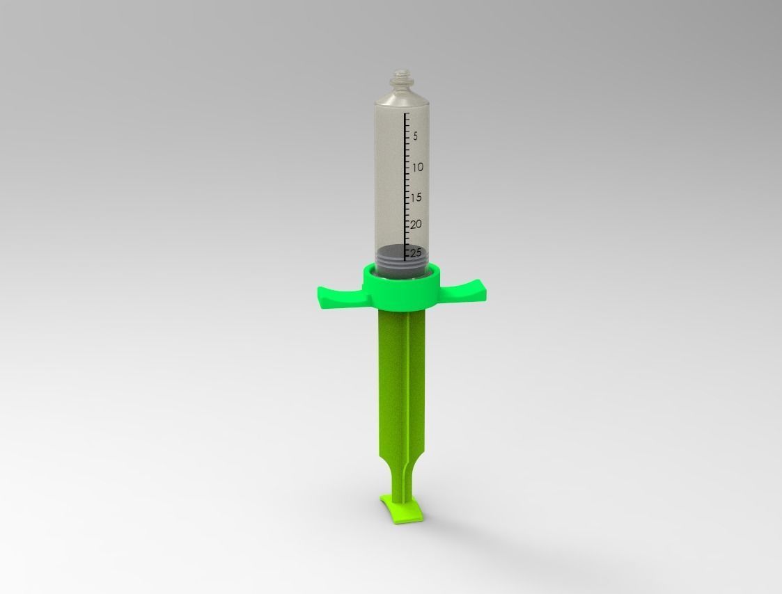 Syringe for Mixing and filling  3D print model_2