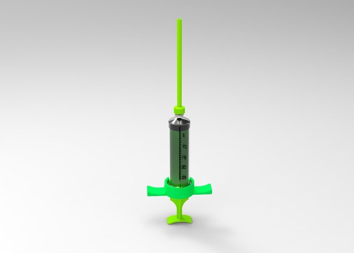 Syringe for Mixing and filling  3D print model_1