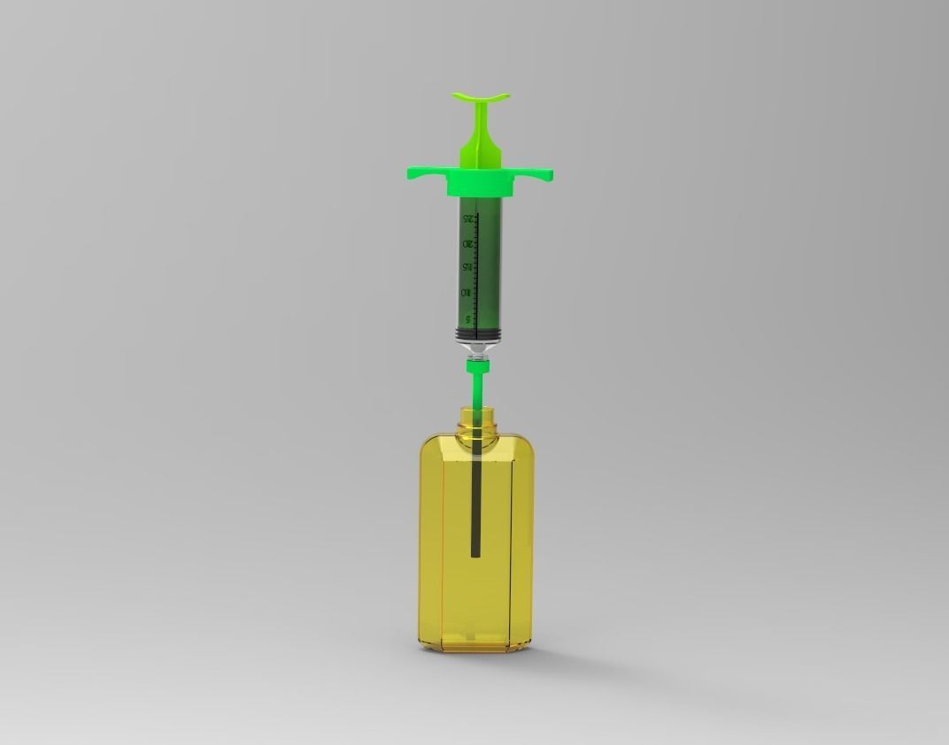 Syringe for Mixing and filling  3D print model_6