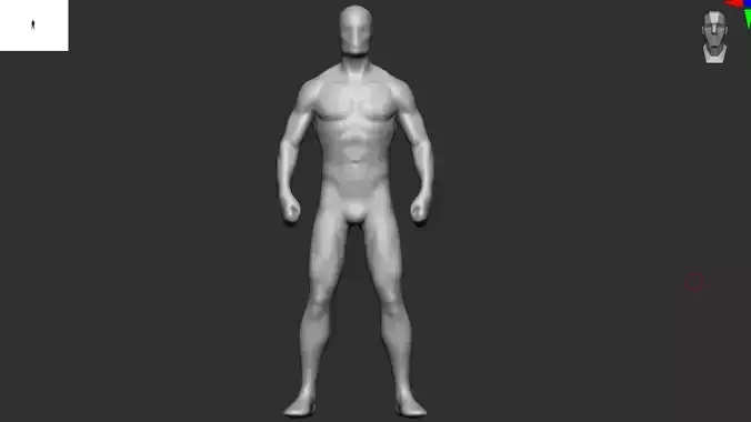 Base Mesh MALE BODY 4 3D print model