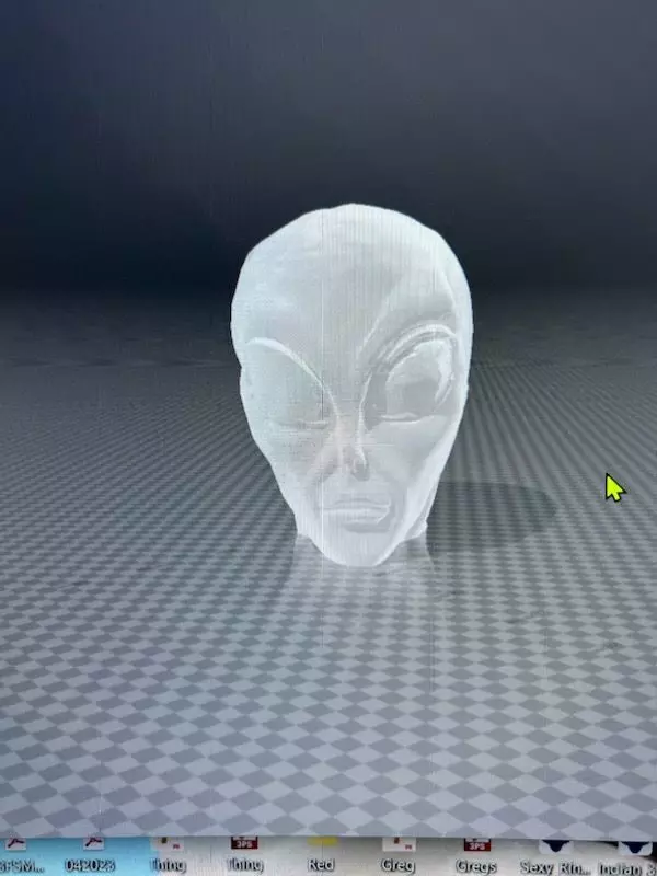Alien Head 3D print model