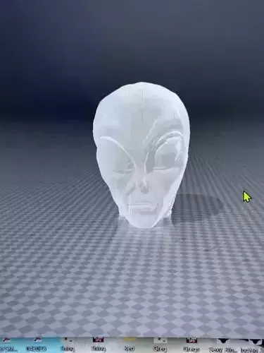 Alien Head 3D print model