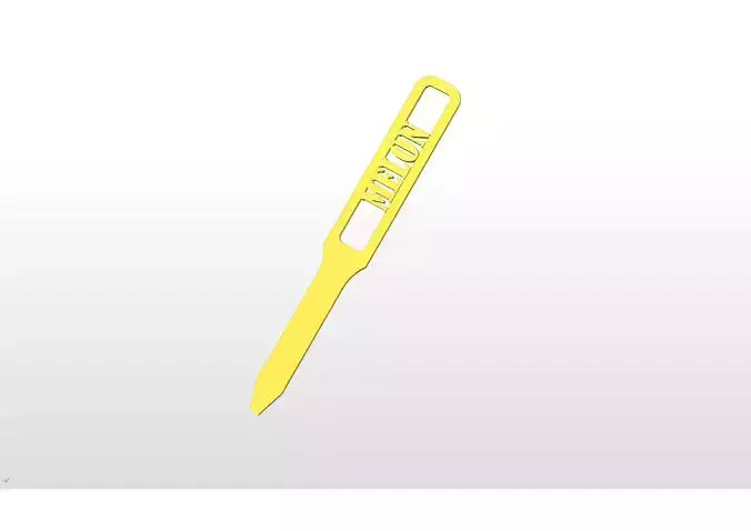 3D Model Garden Marker for Melon Plants 3D print model