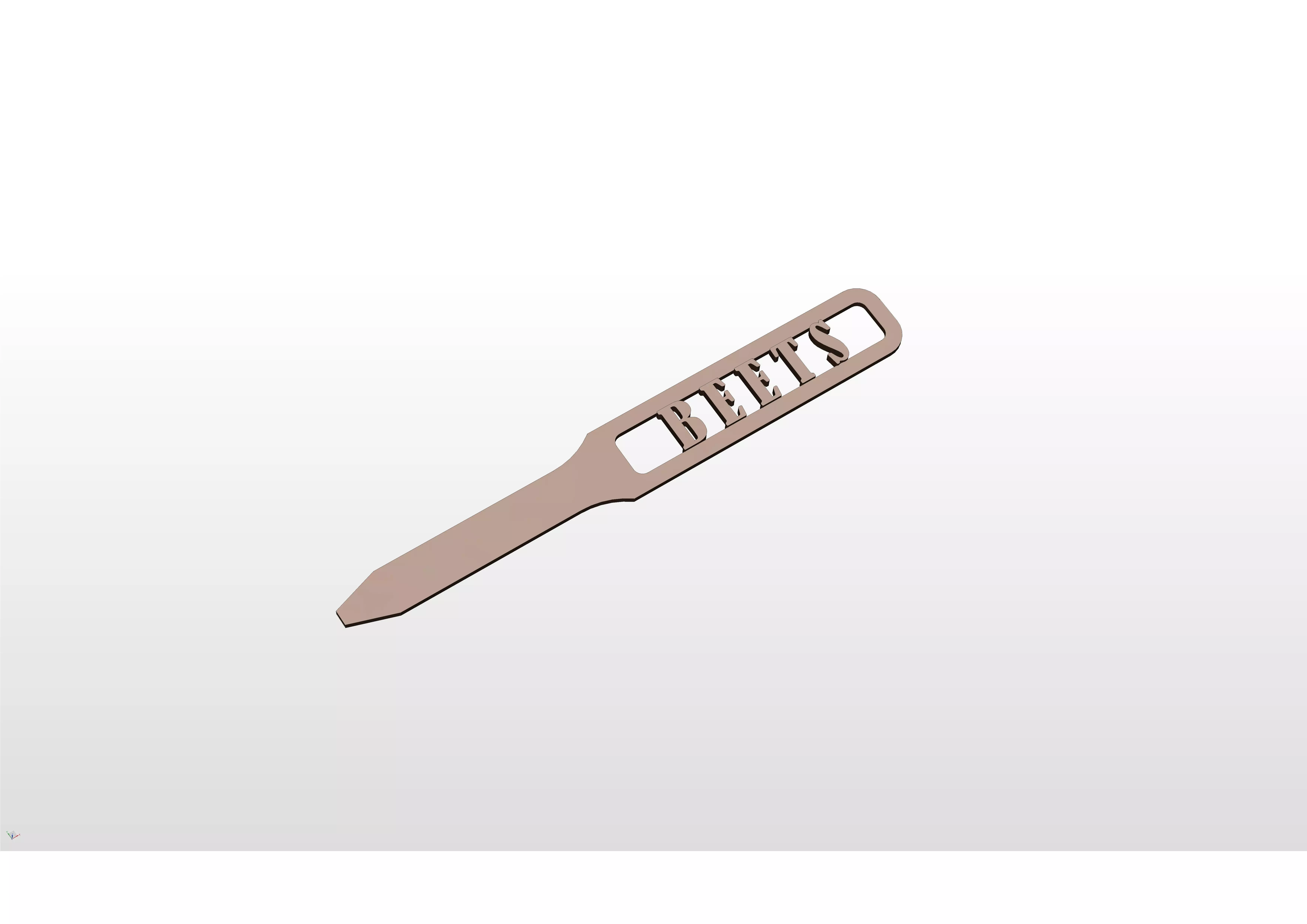 3D Garden Marker for Beets 3D print model_0
