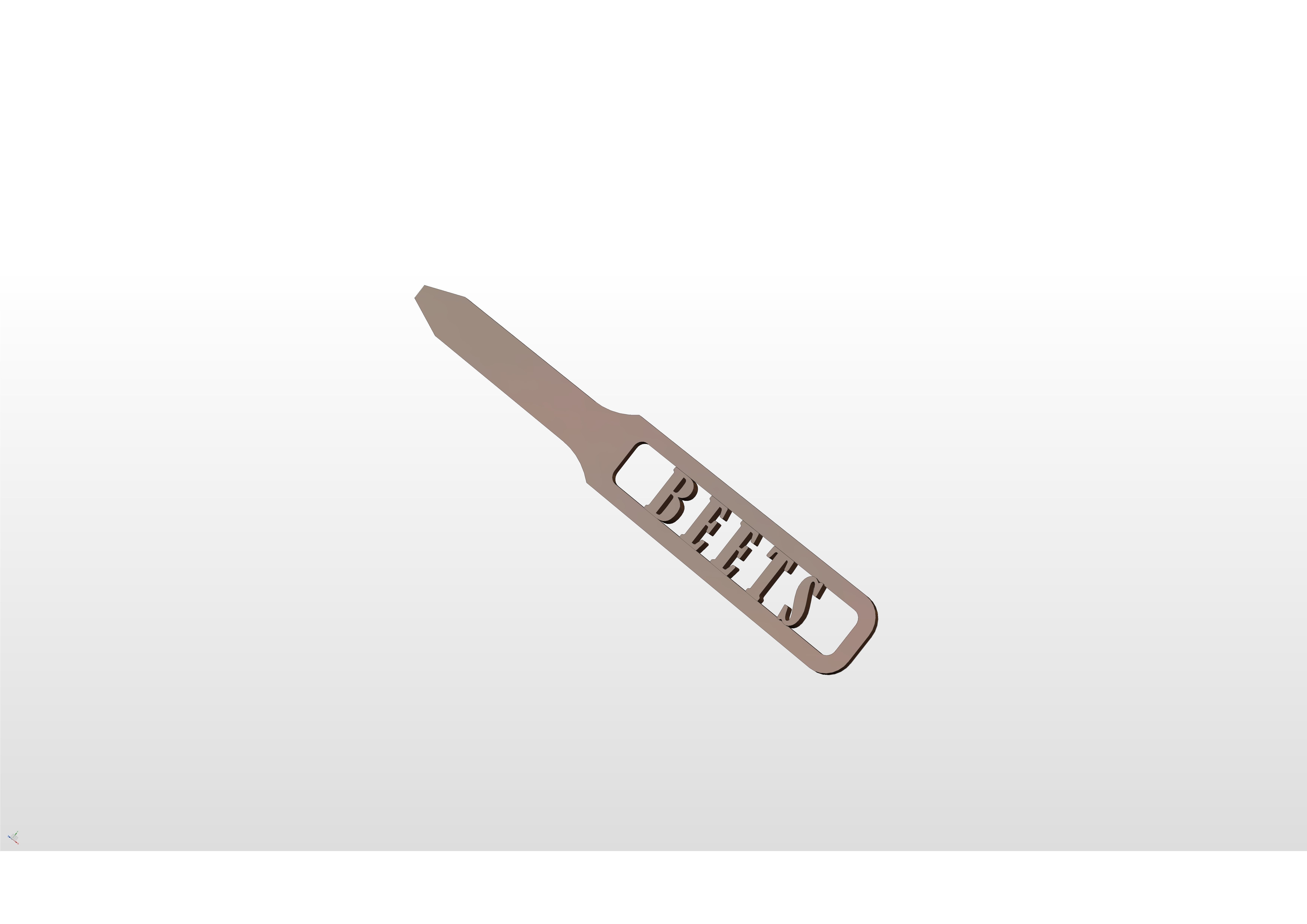 3D Garden Marker for Beets 3D print model_9