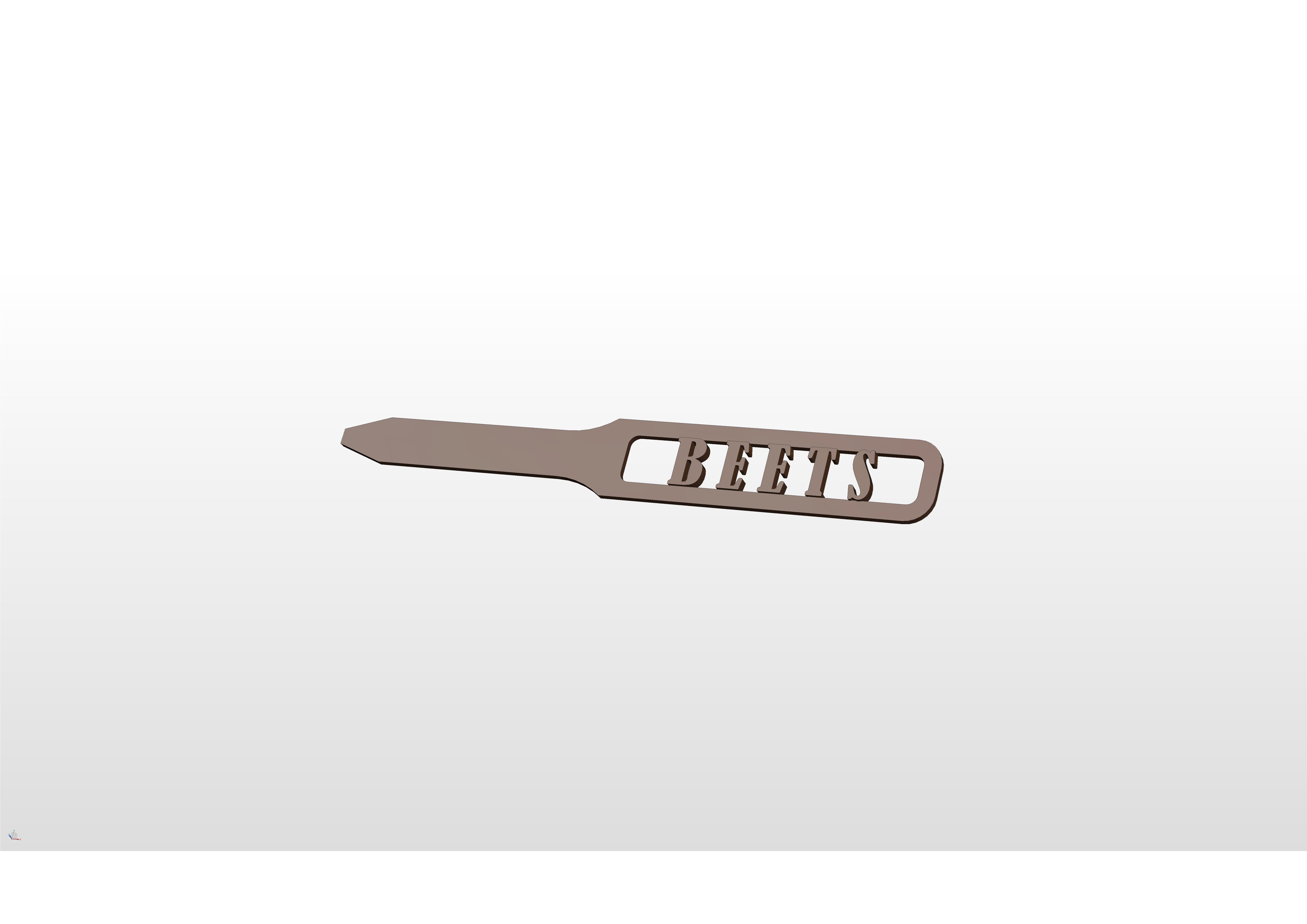 3D Garden Marker for Beets 3D print model_7