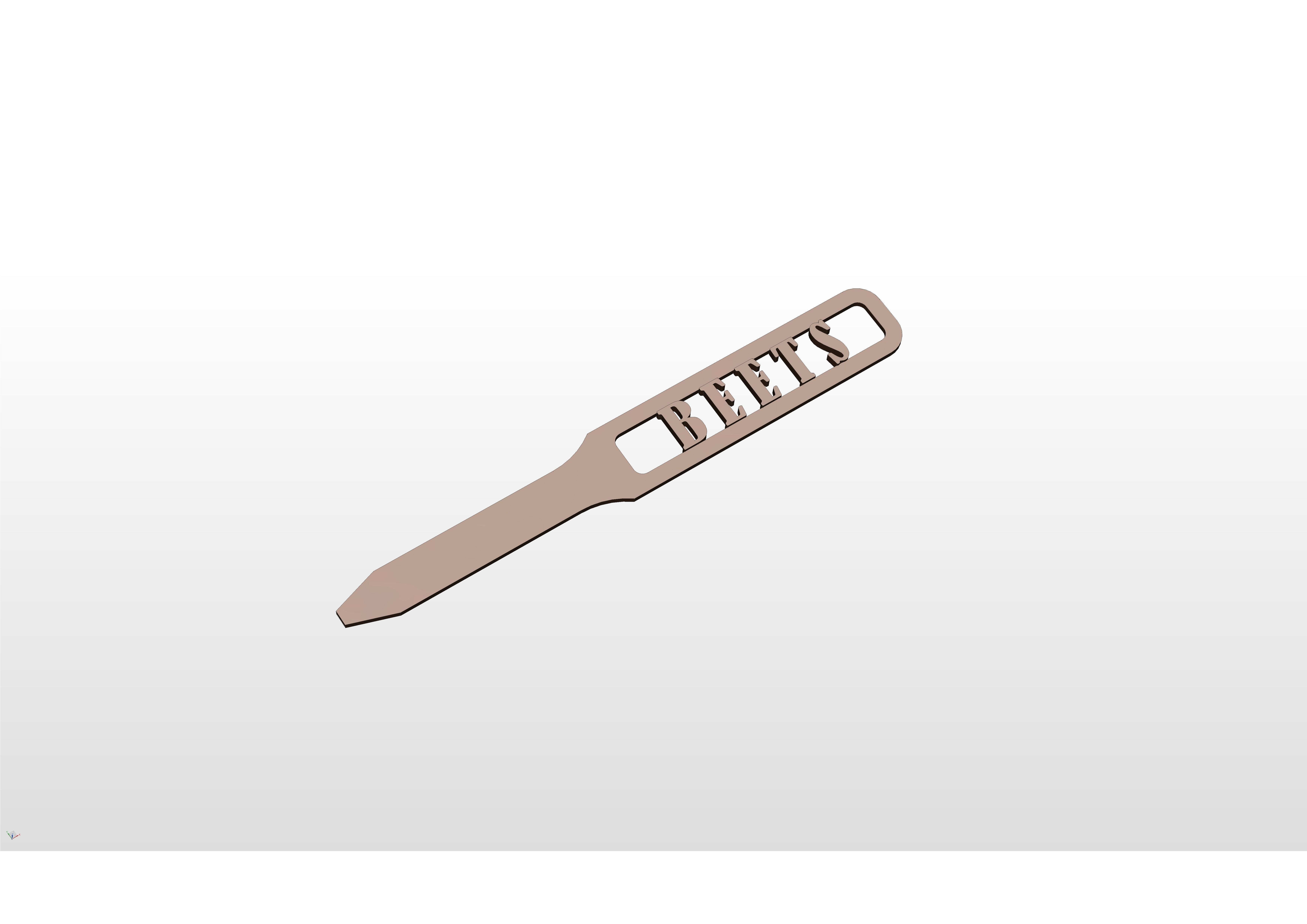 3D Garden Marker for Beets 3D print model_2