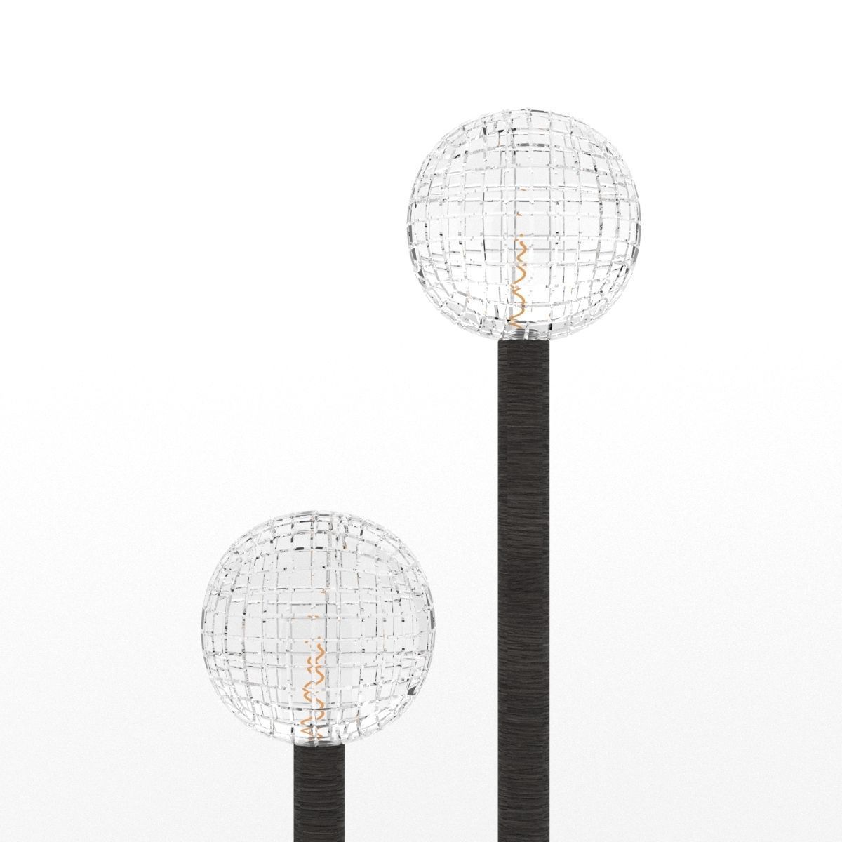 CACTUS TABLE  LAMP Low-poly 3D model_3