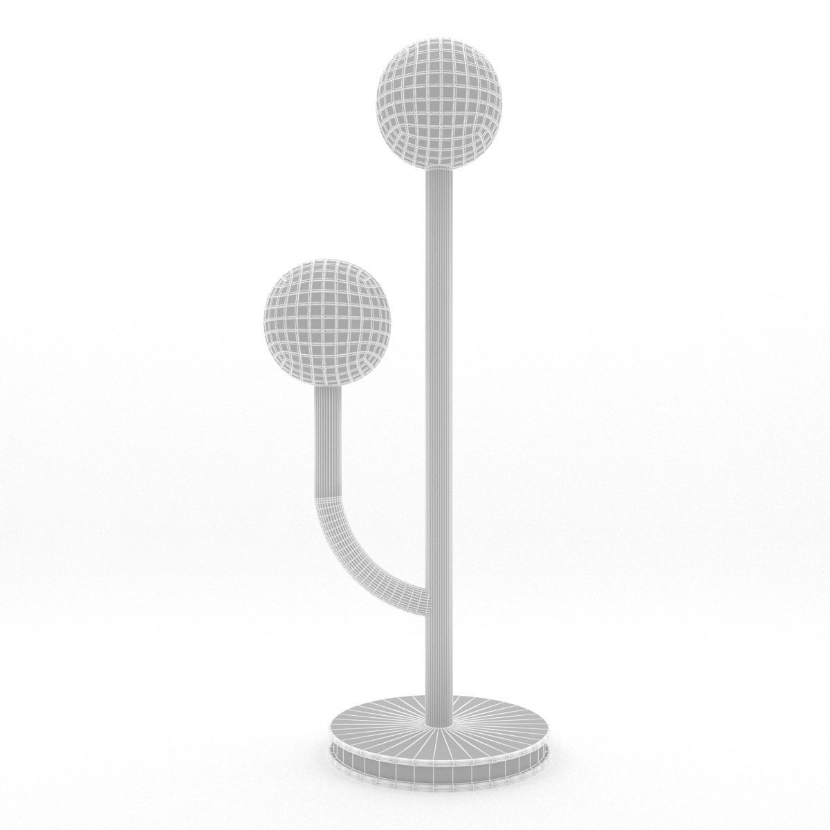 CACTUS TABLE  LAMP Low-poly 3D model_5